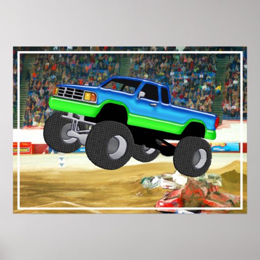 Marvelous Monster Truck in de Arena Poster (Voorkant)