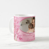 Marvelous mummy roze orchid "eigen foto" mok (Voorkant links)