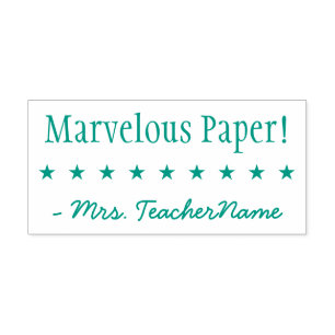 "Marvelous Paper!" + Rubber Stempel Tiller