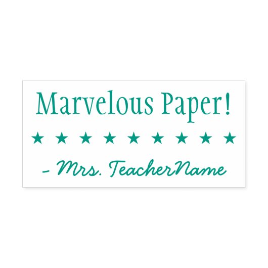 "Marvelous Paper!" + Rubber Stempel Tiller (Design)