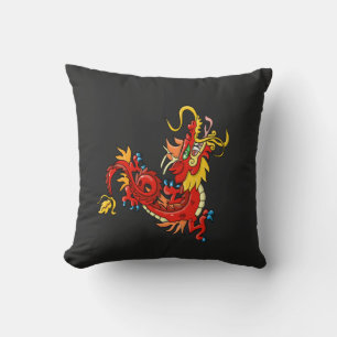 Marvelous Red Oriental Dragon Kussen