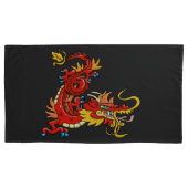 Marvelous Red Oriental Dragon Kussensloop (Voorkant)