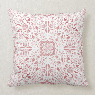 Marvelous  Red Waterverf Cushion - Kussen