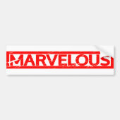 Marvelous Stamp Bumpersticker (Voorkant)