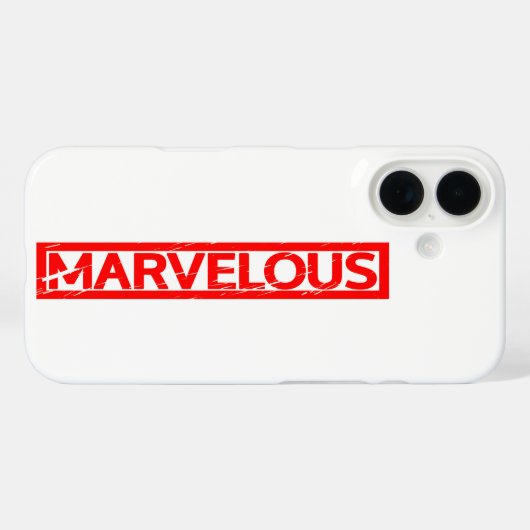 Marvelous Stamp Case-Mate iPhone Case (Achterkant (horizontaal))