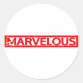 Marvelous Stamp Ronde Sticker (Voorkant)