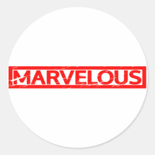Marvelous Stamp Ronde Sticker