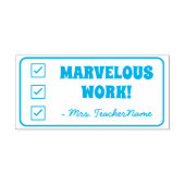 "MARVELOUS WORK!" + Rubberstempel voor educatieve  Zelfinktende Stempel (Design)