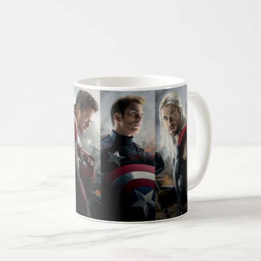 Marvels Theme Mug or Cup  Koffiemok (Voorkant rechts)