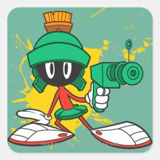 MARVIN DE MARTIAAN™ Met een Laser Vierkante Sticker