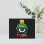 MARVIN DE MARTIAN™ Angry Emoji Briefkaart (Staand voorkant)