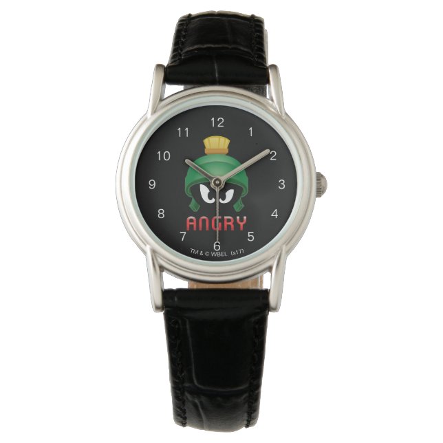 MARVIN DE MARTIAN™ Angry Emoji Horloge (Voorkant)