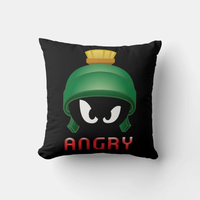MARVIN DE MARTIAN™ Angry Emoji Kussen (Voorkant)