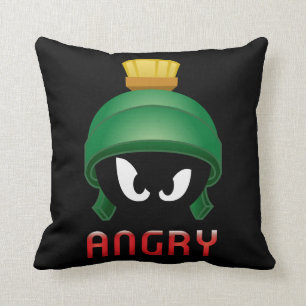 MARVIN DE MARTIAN™ Angry Emoji Kussen