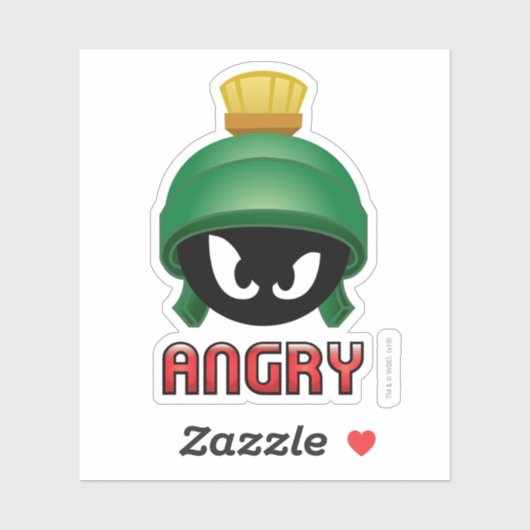 MARVIN DE MARTIAN™ Angry Emoji Sticker (Vel)