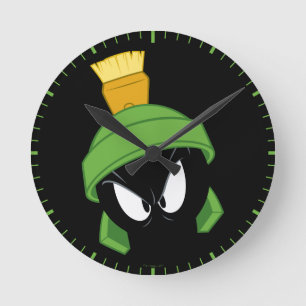 MARVIN DE MARTIAN™ Angry Face Ronde Klok