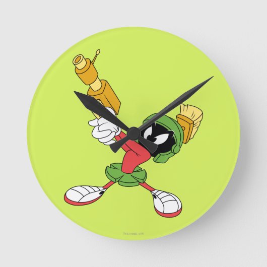 MARVIN DE MARTIAN™ AVENGENDE Laser Ronde Klok (Voorkant)