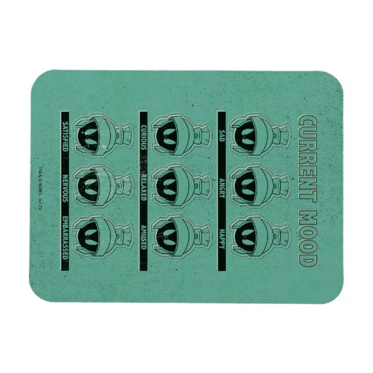 MARVIN DE MARTIAN™ Current Mood Chart Magneet (Horizontaal)