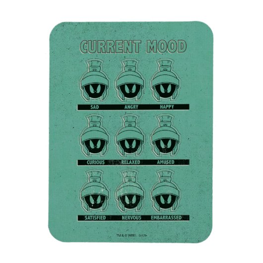 MARVIN DE MARTIAN™ Current Mood Chart Magneet (Verticaal)
