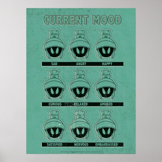 MARVIN DE MARTIAN™ Current Mood Chart Poster (Voorkant)