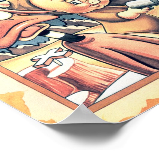 MARVIN DE MARTIAN™, DAFFY DUCK™ EN Porky Pig Poster (Hoek)