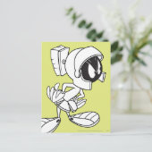 MARVIN DE MARTIAN™ die weg kijkt Briefkaart (Staand voorkant)