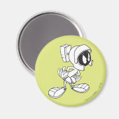 MARVIN DE MARTIAN™ die weg kijkt Magneet (Voorkant / Achterkant)