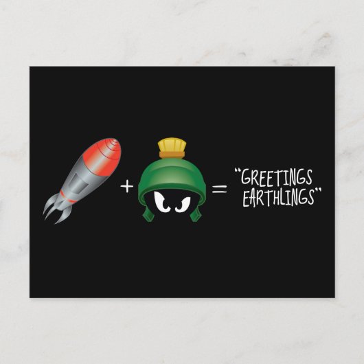 MARVIN DE MARTIAN™ Emoji-vergelijking Briefkaart (Voorkant)
