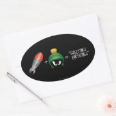 MARVIN DE MARTIAN™ Emoji-vergelijking Ovale Sticker (Envelop)