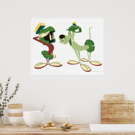 MARVIN DE MARTIAN™ EN K-9 2 POSTER (Keuken)