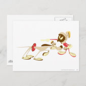 MARVIN DE MARTIAN™ EN K-9 4 BRIEFKAART (Voorkant / Achterkant)