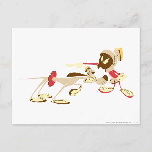 MARVIN DE MARTIAN™ EN K-9 4 BRIEFKAART (Voorkant)