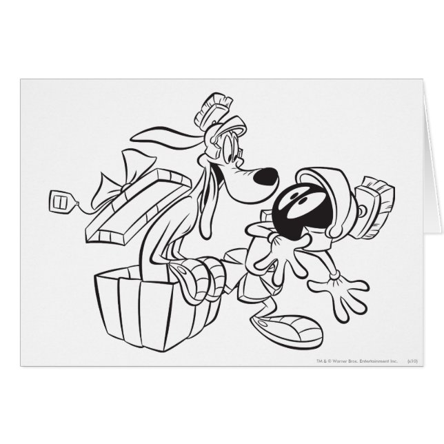 MARVIN DE MARTIAN™- EN K-9-Cadeauverrassing (Voorkant Horizontaal)