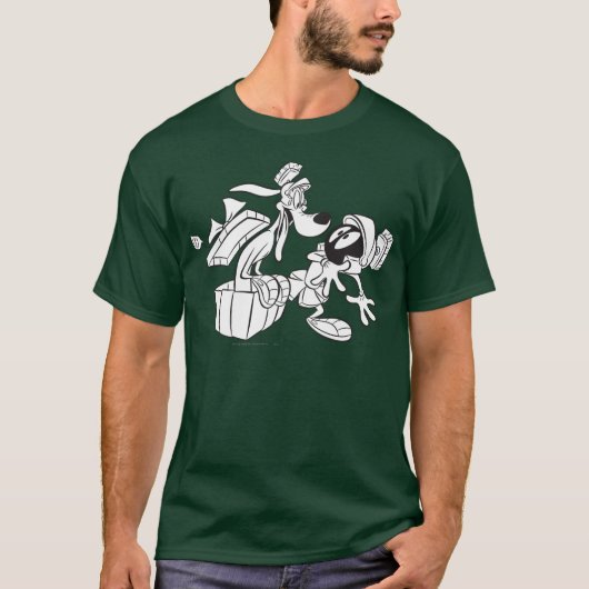 MARVIN DE MARTIAN™- EN K-9-Cadeauverrassing T-shirt (Voorkant)