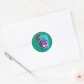 MARVIN DE MARTIAN™ Expressive 14 Ronde Sticker (Envelop)