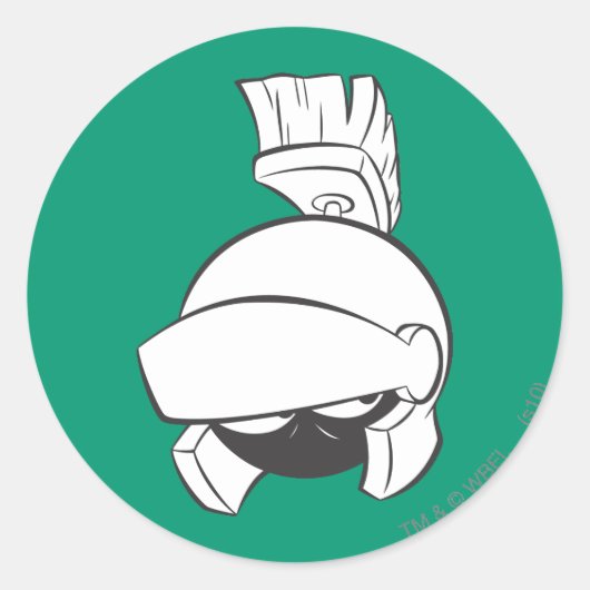 MARVIN DE MARTIAN™ Expressive 4 Ronde Sticker (Voorkant)