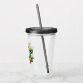 MARVIN DE MARTIAN™ I Laser Mensen Acryl Drinkbeker (Links)