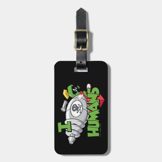 MARVIN DE MARTIAN™ I Laser Mensen Bagagelabel (Voorkant verticaal)