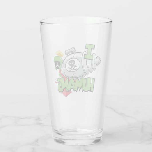 MARVIN DE MARTIAN™ I Laser Mensen Glas (Achterkant)