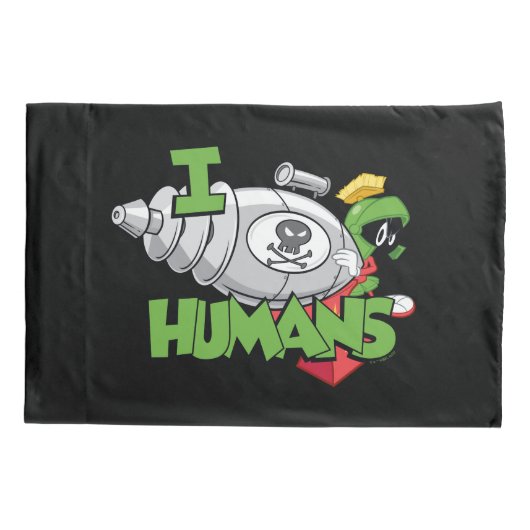 MARVIN DE MARTIAN™ I Laser Mensen Kussensloop (Achterkant)