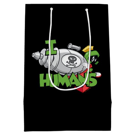 MARVIN DE MARTIAN™ I Laser Mensen Medium Cadeauzakje (Achterkant)