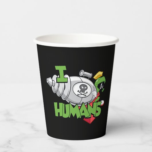 MARVIN DE MARTIAN™ I Laser Mensen Papieren Bekers (Achterkant)