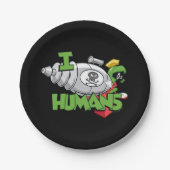 MARVIN DE MARTIAN™ I Laser Mensen Papieren Bordje (Voorkant)