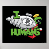 MARVIN DE MARTIAN™ I Laser Mensen Poster (Voorkant)