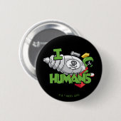 MARVIN DE MARTIAN™ I Laser Mensen Ronde Button 5,7 Cm (Voorkant /achterkant)