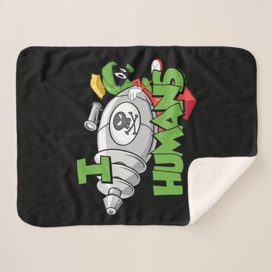 MARVIN DE MARTIAN™ I Laser Mensen Sherpa Deken (Voorkant (horizontaal))