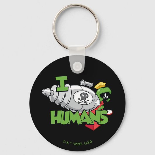 MARVIN DE MARTIAN™ I Laser Mensen Sleutelhanger (Voorkant)