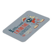 MARVIN DE MARTIAN™- Ik sta op de Naughty List? Magneet (Linkerzijde)