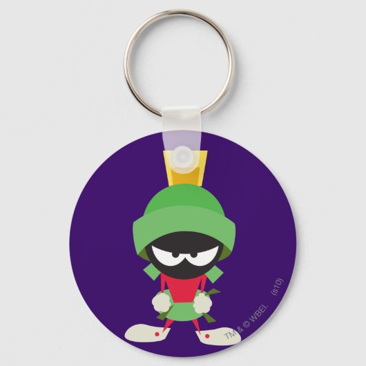 MARVIN DE MARTIAN™ klaar om aan te vallen Sleutelhanger (Voorkant)