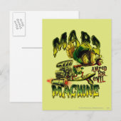 MARVIN DE MARTIAN™ Mars machine Briefkaart (Voorkant / Achterkant)